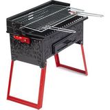 CEMRE MANGAL C-09 Mangal - 28x43 - Pervazlı - Yağdanlıklı - Tel Izgaralı kamp piknik portatif katlanır ızgara kademeliCemre C-09 Ayaklı Pervazlı Yağdanlıklı Mangal 28*43CM