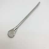Cemre Süzgeç Uçlu Metal Pipet 19 cm Metal Pipet Kokteyl Pipeti Kokteyl Karıştırıcı Bar Koktely Kaşığı