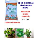 Cemre Torf Cemre Premium Kalite Bitki Toprağı 5 Litre Tescilli Marka İç ve Dış Mekan Kullanımı İçin İdeal