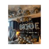 Çemrek Süs Parti Gold Gümüş Şeffaf Balonlu Bride Balon Süsleme Seti 32 Parça