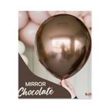 Çemrek Süs Parti Kalisan Kahverengi Krom Balon 12 inç 10 lu