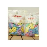 Çemrek Süs Parti Kalisan Makaron Balon Karışık Renk 100 lü Paket 12 inç Soft Renk