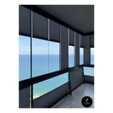 cemrela desing Plise Katlanır Cam Balkon Perdesi - Ofis Perdesi - Mutfak Perdesi - Salon Perdesi Antrasit