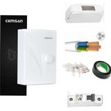 Cemsan C7 Elektrikli Şofben + 7mt Kablo Dahil Takım Montaja Hazır Set