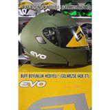 Çene Açılır Güneş Vizörlü Kask - M - Haki