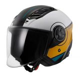 Çenesiz Kask Ls2 Aırflow 2 Cover Siyah Beyaz Kahve Orjinal L