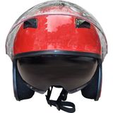 Çenesiz Yarım Kask Iç Güneş Vizörlü L - Xl Sabit Kalıp - Kırmızı