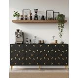 Ceneyra KA1523AG- Moka Konsol , Tv Sehpası ve Kahve Köşesi 150CM Antrasit-Gold - Antrasit - Altın