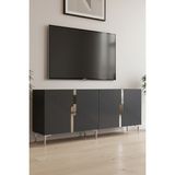 Ceneyra KA1828AS Evva Konsol ve Tv Sehpası Antrasit-Silver 180CM - Antrasit - Gümüş