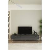 Ceneyra TSA1805AS - Meyra Tv Stand , Tv Sehpası 180CM Antrasit-Silver - Antrasit - Gümüş