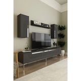 Ceneyra TVR1803AS Meyra Tv Ünitesi Antrasit-Silver 180CM - Antrasit - Gümüş