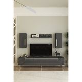 Ceneyra TVR1803AS- Meyra Tv Ünitesi Takımı 180CM Antrasit-Silver - Antrasit - Gümüş
