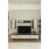 Ceneyra TVR1803ATS- Meyra Tv Ünitesi Takımı 180CM Antrasit-Traverten-Silver