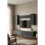 Ceneyra TVR1899A - Aplos TVR180 Tv Ünitesi Takım , Tv Sehpası 180CM Antrasit