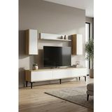 Ceneyra TVR1899DB - Aplos TVR180 Tv Ünitesi Takım , Tv Sehpası 180CM Safirmeşe-Beyaz - Safirmeşe - Beyaz