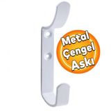 Cengel Metal Portmanto Vestiyer Duvar Dolap Elbise Askisi Beyaz Mobilya Kapi Askiligi Aparati