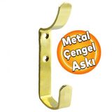 Cengel Metal Portmanto Vestiyer Duvar Dolap Elbise Askisi Gold Mobilya Kapi Askiligi Aparati