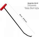 Çengel Tip 4'lü Boyasız Göçük Düzeltme Çubuk Seti, Pdr Çubuk Seti