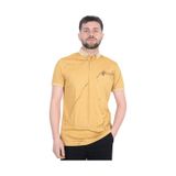 Cengiz İnler Baskı Desenli Erkek Polo Yaka T-shirt sari