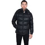 Cengiz Inler Bufola Kapüşonlu Erkek Mont - Siyah