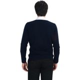 Cengiz İnler Cepli Düğmeli Erkek Triko Hırka LACİVERT 3XL