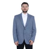 Cengiz Inler Dokulu Mono Yaka Cift Dugme Slim Fit Erkek Ceket