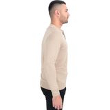 Cengiz İnler Erkek Polo Yaka Basic Triko Kazak BEJ XL