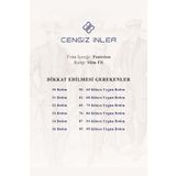 Cengiz İnler Fermuarlı Yan Cep Düz Pamuk Slim Fit Erkek Pantolon