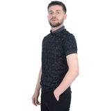Cengiz Inler Jakar Desenli Erkek Polo Yaka T-Shirt