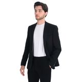 Cengiz İnler Kırlangıç Yaka Yün Karışımı Slim Erkek Ceket