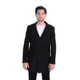 Cengiz İnler Mono Yaka Düğmeli Kaşe Erkek Kaban