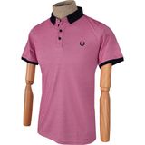 Cengiz İnler Polo Yaka Düz Slim Fit Erkek T-shirt - Pembe