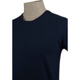 Cengiz İnler Sıfır Yaka Düz Slim Erkek T-Shirt - Lacivert
