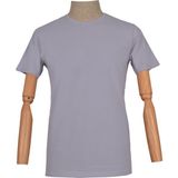 Cengiz İnler Sıfır Yaka Düz Slim Erkek T-Shirt - Taş