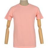 Cengiz İnler Sıfır Yaka Düz Slim Erkek T-Shirt - Toz Pembe