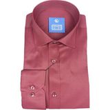 Cengiz İnler Standart Yaka Düz Slim Fit Erkek Pamuk Gömlek - Bordo