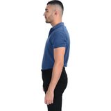 Cengiz Inler Yarım Fermuarlı Merserize Erkek Triko T-Shirt - Parlement Mavi