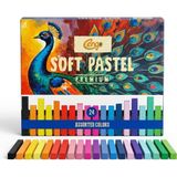 Cengo 24’lü Toz Pastel Boya Seti – Premium Soft Pastel Canlı Renkler