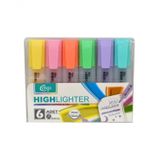 Cengo 6’lı Fosforlu Kalem Pastel Renkler Cgo-122