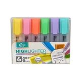 Cengo 6Lı Fosforlu Kalem Pastel Renkler Cgo122