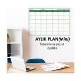 Cengo Aylık Planlayıcı Takvim Çizelgesi 56X85 cm Kağıt Tahta Doldurulabilir Silgili Tahta Kalemi Hediye