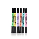 Cengo Çift Taraflı Pastel Renk Fosforlu Işaretleme Kalemi 6 Lı Set