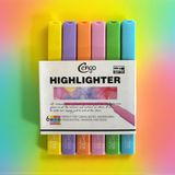 Cengo Kare Tip 6 lı Highlighter Fosforlu Kalem NEON SERİSİ