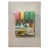 Cengo Pastel Renk Fosforlu Işaretleme Kalemi 4 Lü Set