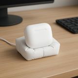 Cenikli Airpods Yastık Şarj Standı – Masaüstü Kablosuz Şarj Pedi - Yeşil