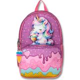 Cennec 5003 (Dondurma Yiyen Unicorn - Mor Pembe - Kız Çocuk) Okul Çantası