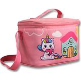 Cennec Ümit Çanta Kız Çocuk Beslenme Çantası (Thermo Isı Yalıtımlı) - Unicorn - Pembe Yeşil - 5052