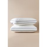 Cennet Yatak 2 Adet Collagen %100 Saf Visco Ortopedik Uyku Yastığı - 40 × 60 × 15 cm - Beyaz