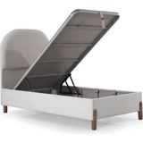 Cennet Yatak Bohem Plus Tek Kişilik Sandıklı Baza ve Başlık Takımı 2’li Set - Ekru - 100 x 200 cm