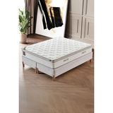 Cennet Yatak Janett Modeli Çift Kişilik Ortopedik Yatak Destekleyici Konfor ve Şık Görünüm - Krem - 140 x 190 cm